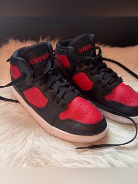 Jordan Access sneakers in a black and red colorway